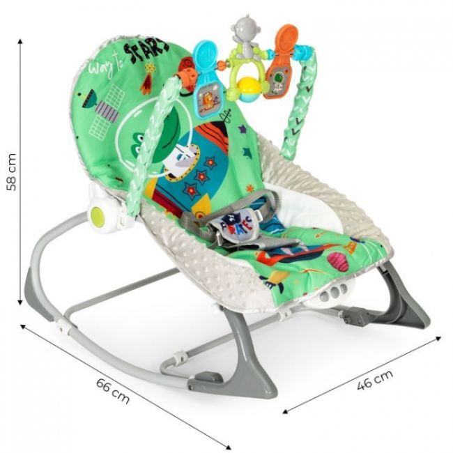 Balansoar 2 in 1 cu vibratii si sunete ecotoys 27244 edeedi27244
