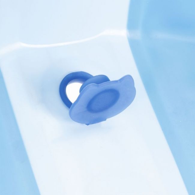 Cadita de baie cu dop de scurgere ecotoys ha-b46 - albastru edeediha-b46blue