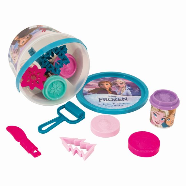 GALETUSA CU 4 BORCANASE DE PLASTILINA SI ACCESORII FROZEN VIV1045-03602