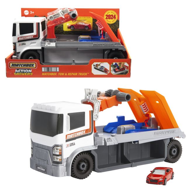 MATCHBOX ACTION DRIVERS CAMION DE REPARATII SI REMORCARE VIVMTHRY43