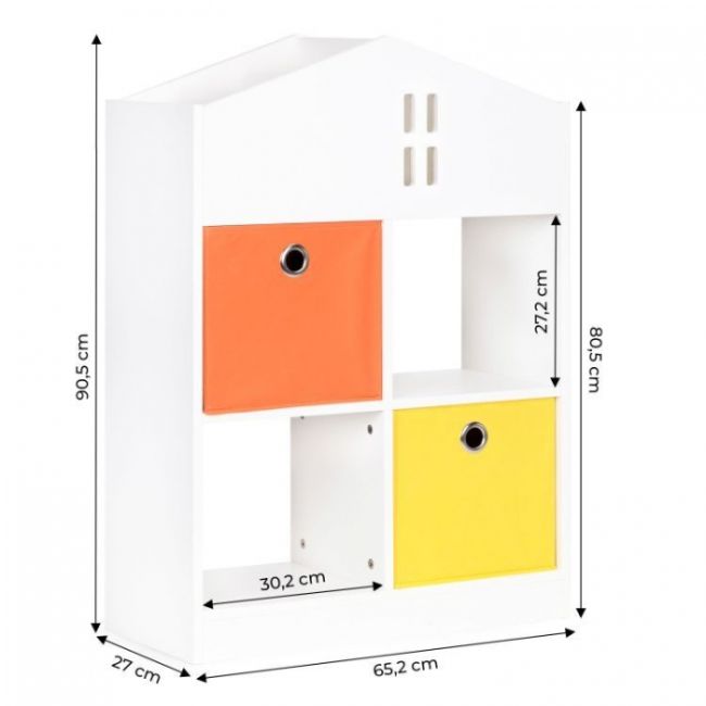 Organizator pentru jucariile copiilor in forma de casuta ecotoys zkb-3 edeedizkb-3