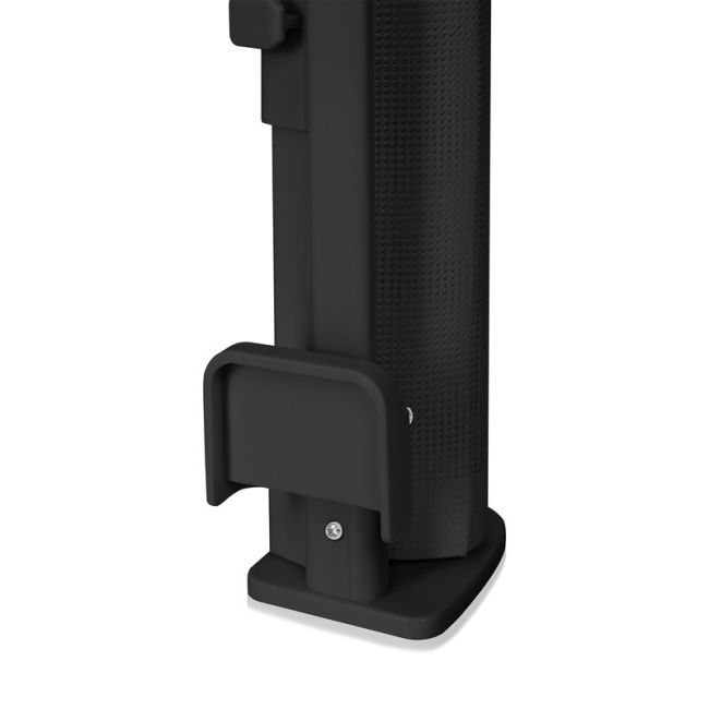 Poarta de siguranta, Lionelo, Thea, Cu suruburi, Textila, Retractabila, Mecanism dublu de blocare, Montaj universal, 80x140 cm, Conform cu standardul european de securitate EN1930, Negru BYNLO-THEA_BLACK_ONYX