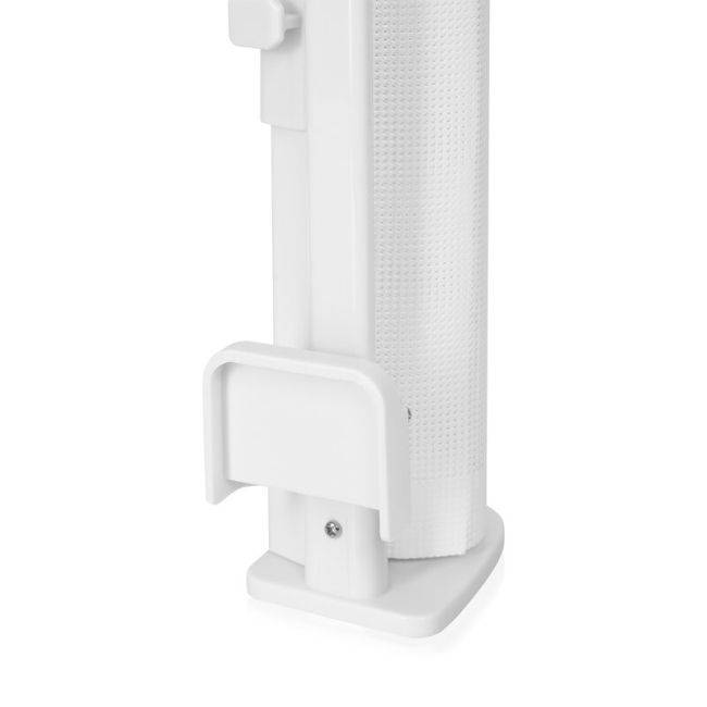 Poarta de siguranta, Lionelo, Thea, Textila, Ofera vizibilitate, Retractabila, Mecanism dublu de blocare, Montaj universal, 80x140 cm, Conform cu standardul european de securitate EN1930, Alb BYNLO-THEA_WHITE_NATURAL