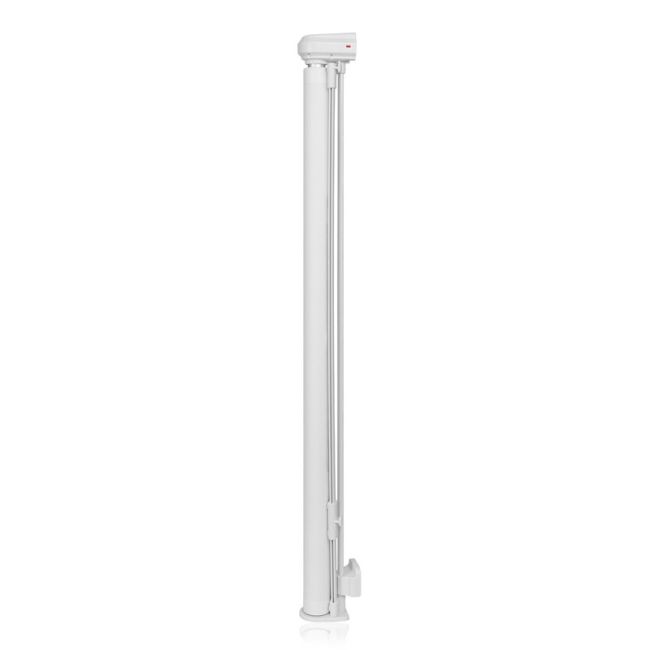 Poarta de siguranta, Lionelo, Thea, Textila, Ofera vizibilitate, Retractabila, Mecanism dublu de blocare, Montaj universal, 80x140 cm, Conform cu standardul european de securitate EN1930, Alb BYNLO-THEA_WHITE_NATURAL