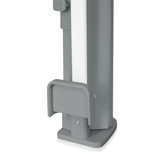 Poarta de siguranta, Lionelo, Thea, Textila, Ofera vizibilitate, Retractabila, Mecanism dublu de blocare, Montaj universal, 80x140 cm, Conform cu standardul european de securitate EN1930, Gri BYNLO-THEA_GREY_CONRETE