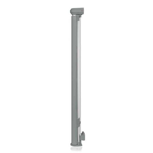 Poarta de siguranta, Lionelo, Thea, Textila, Ofera vizibilitate, Retractabila, Mecanism dublu de blocare, Montaj universal, 80x140 cm, Conform cu standardul european de securitate EN1930, Gri BYNLO-THEA_GREY_CONRETE