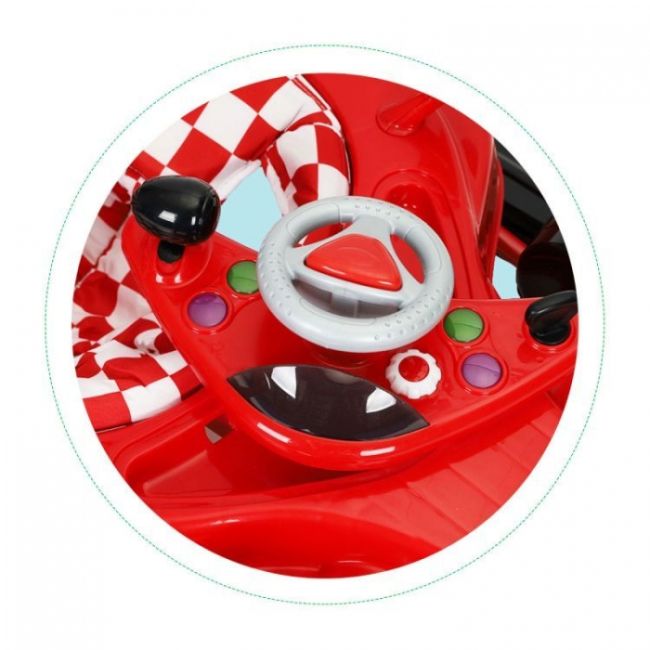 Premergator formula 1 pentru copii cu panou multimedia ecotoys j-a301e0 - rosu edeedij-a301e0red