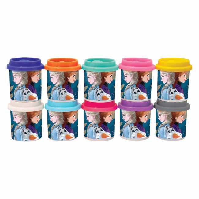 SET 10 BORCANASE DE PLASTILINA FROZEN IN AMBALAJ DE CARTON VIV1045-03610