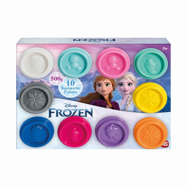 SET 10 BORCANASE DE PLASTILINA FROZEN IN AMBALAJ DE CARTON VIV1045-03610