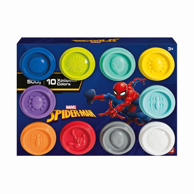 SET 10 BORCANASE DE PLASTILINA SPIDERMAN IN AMBALAJ DE CARTON VIV1045-03611
