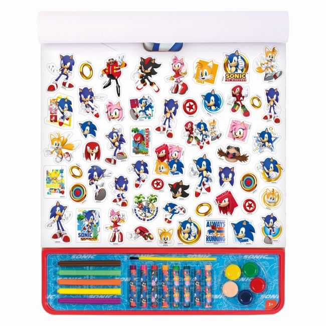 SONIC THE HEDGEHOG SET PENTRU DESEN GIGA BLOCK 5 IN 1 VIV1023-62748