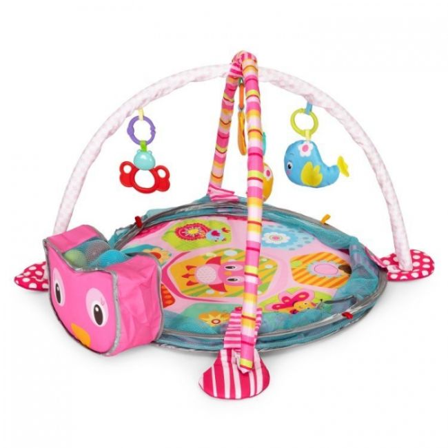 Salteluta de joaca cu bile si jucarii ecotoys 88970 edeedi88970