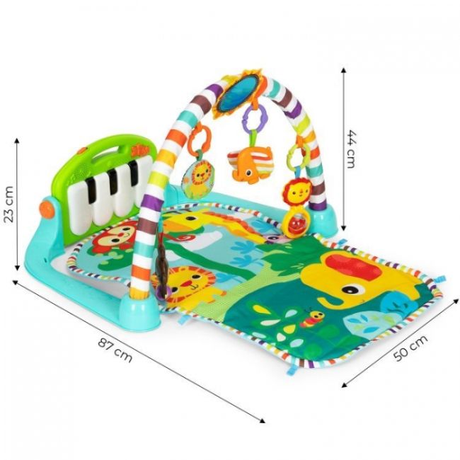 Salteluta de joaca pentru copii cu pian si jucarii ecotoys jj8843 edeedijj8843