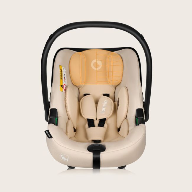 Scoica auto, Lionelo, i-Size Astrid, 0-13 Kg, 40-87 cm, Cu maner si capotina reglabile, Cu protectie laterala avansata, Salteluta confortabila, Conform cu standardul european de securitate R129, Bej BYNLO-ASTRID_I-SIZE_BEIGE