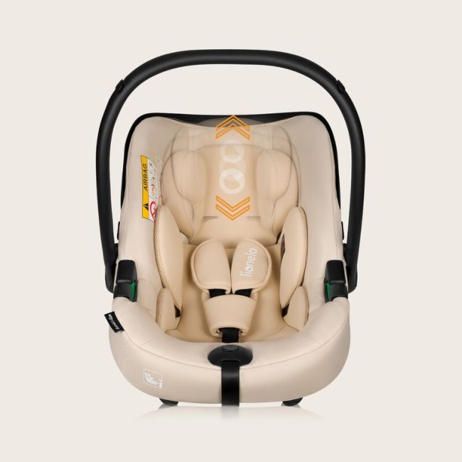 Scoica auto, Lionelo, i-Size Astrid, 0-13 Kg, 40-87 cm, Cu maner si capotina reglabile, Cu protectie laterala avansata, Salteluta confortabila, Conform cu standardul european de securitate R129, Bej BYNLO-ASTRID_I-SIZE_BEIGE
