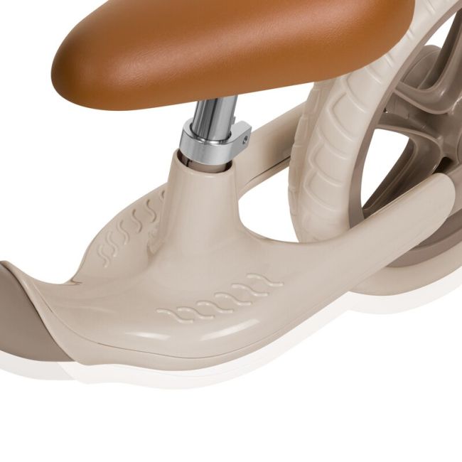 Bicicleta fara pedale, Lionelo, Alex Plus, Usoara, Cu ghidon si sa reglabile, Include cos depozitare si sonerie, Din otel, Cu roti din spuma EVA, 12 inch, Beige Sand BYNLO-ALEX_PLUS_BEIGE_SAND