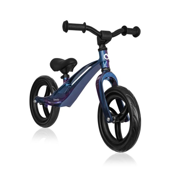 Bicicleta fara pedale, Lionelo, Bart, Usoara, Cu cadru din magneziu, Cu ghidon si sa reglabile, Greutate 3 Kg, 12 inch, Conform cu standardul european de securitate EN71, Blue Violet BYNLO-BART_BLUE_VIOLET