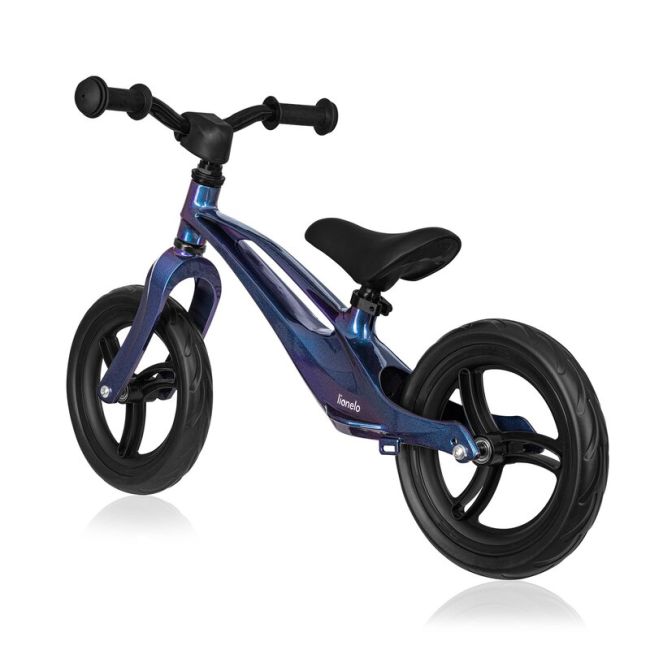 Bicicleta fara pedale, Lionelo, Bart, Usoara, Cu cadru din magneziu, Cu ghidon si sa reglabile, Greutate 3 Kg, 12 inch, Conform cu standardul european de securitate EN71, Blue Violet BYNLO-BART_BLUE_VIOLET
