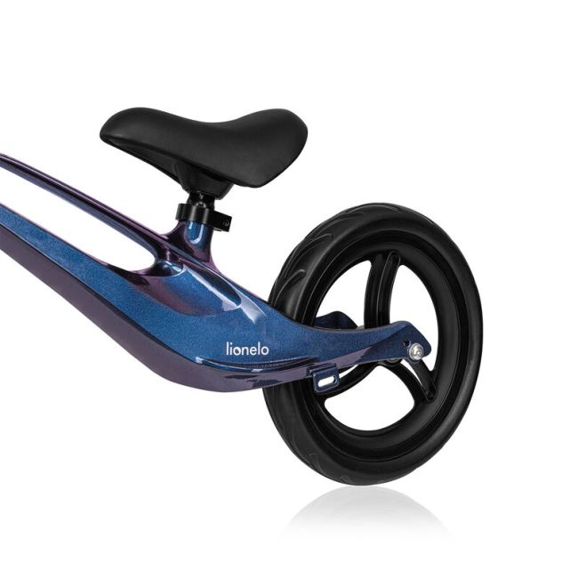Bicicleta fara pedale, Lionelo, Bart, Usoara, Cu cadru din magneziu, Cu ghidon si sa reglabile, Greutate 3 Kg, 12 inch, Conform cu standardul european de securitate EN71, Blue Violet BYNLO-BART_BLUE_VIOLET