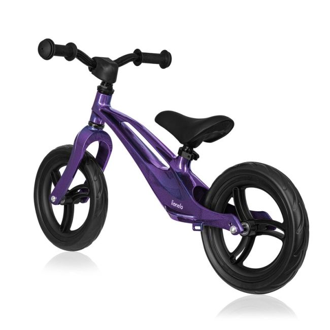 Bicicleta fara pedale, Lionelo, Bart, Usoara, Cu cadru din magneziu, Cu ghidon si sa reglabile, Greutate 3 Kg, 12 inch, Conform cu standardul european de securitate EN71, Purple Amethyst BYNLO-BART_PURPLE_AMETHYST