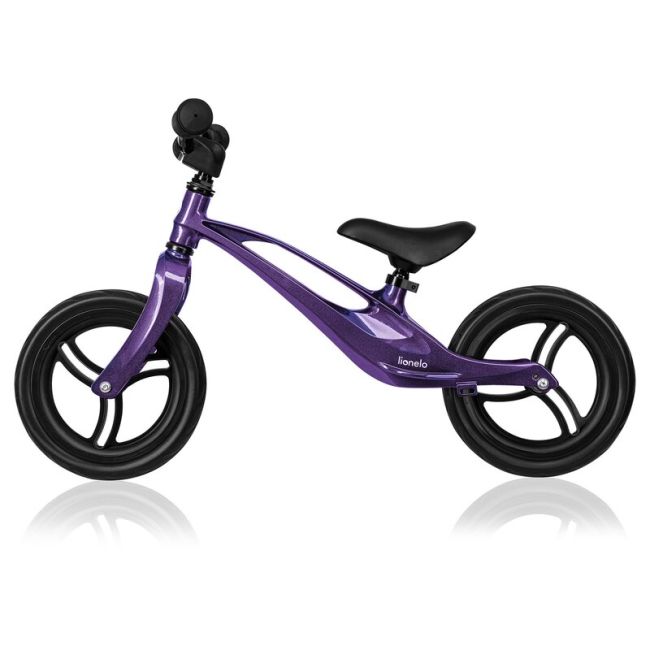 Bicicleta fara pedale, Lionelo, Bart, Usoara, Cu cadru din magneziu, Cu ghidon si sa reglabile, Greutate 3 Kg, 12 inch, Conform cu standardul european de securitate EN71, Purple Amethyst BYNLO-BART_PURPLE_AMETHYST