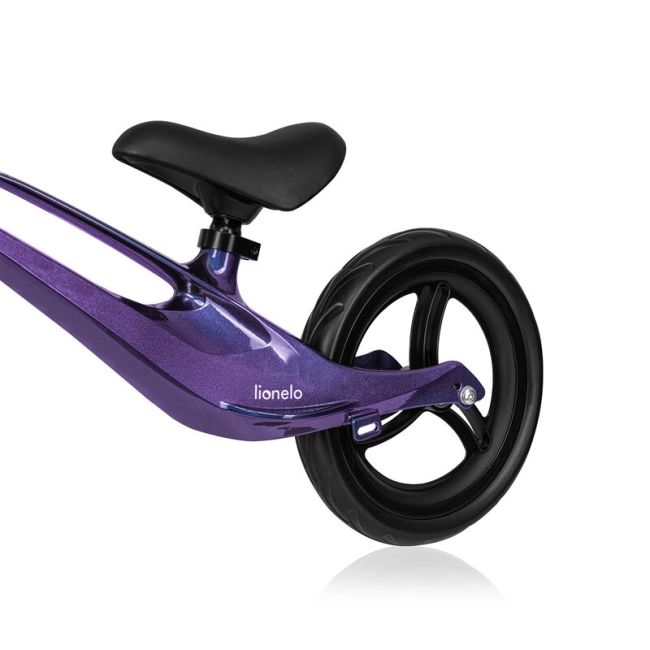 Bicicleta fara pedale, Lionelo, Bart, Usoara, Cu cadru din magneziu, Cu ghidon si sa reglabile, Greutate 3 Kg, 12 inch, Conform cu standardul european de securitate EN71, Purple Amethyst BYNLO-BART_PURPLE_AMETHYST