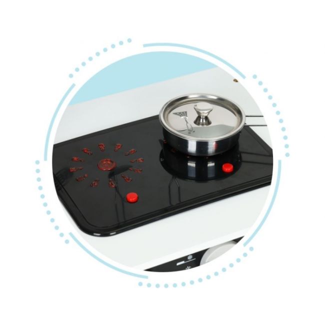 Bucatarie din lemn cu accesorii si led-uri ecotoys plk560 edeediplk560