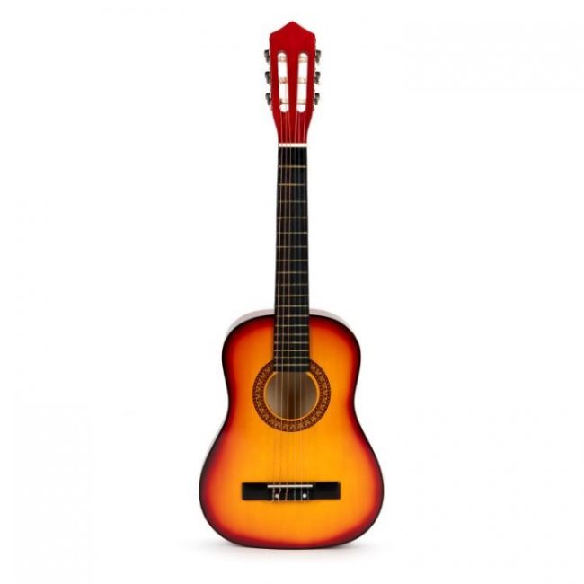 Chitara din lemn cu 6 corzi pentru copii, 86 cm, ecotoys hx18026-34n edeedihx18026-34natural