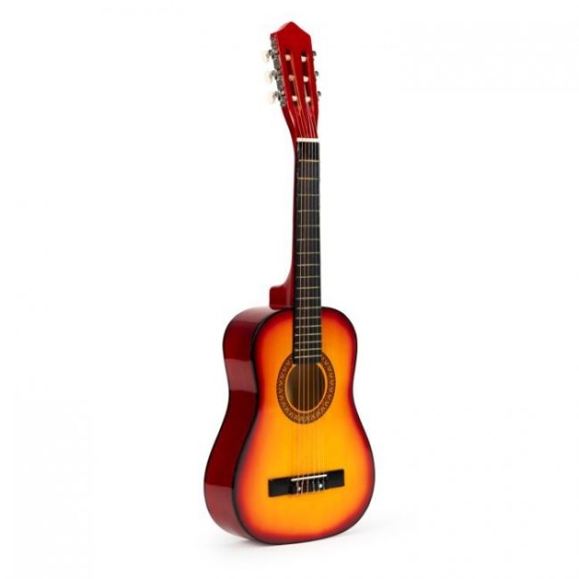 Chitara din lemn cu 6 corzi pentru copii, 86 cm, ecotoys hx18026-34n edeedihx18026-34natural