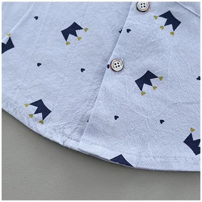 Costum bebelusi cu pantalonasi si camasuta bleu - coronite (marime disponibila: 12-18 luni (marimea 21 incaltaminte)) lihq317-3.12-18 luni (marimea 21 incaltaminte)