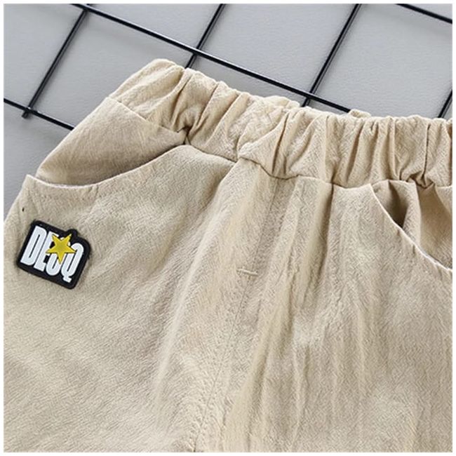 Costum bebelusi cu pantalonasi si camasuta bleu - Coronite LIHQ317-3