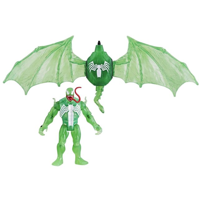 HASBSPIDERMAN SET VEHICUL SI FIGURINA GREEN SYMBIOTE 10CM VIVF8845_F8968