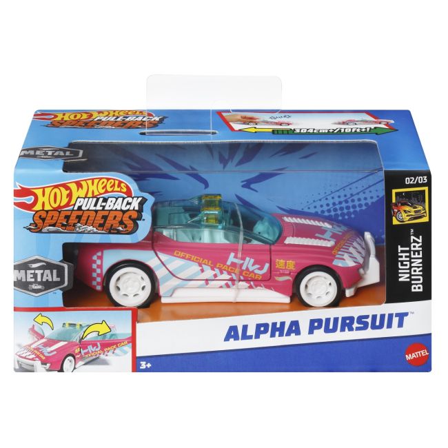 HOT WHEELS MASINUTA METALICA CU SISTEM PULL BACK ALPHA PURSUIT SCARA 1:43 VIVMTHPR70_HWH48