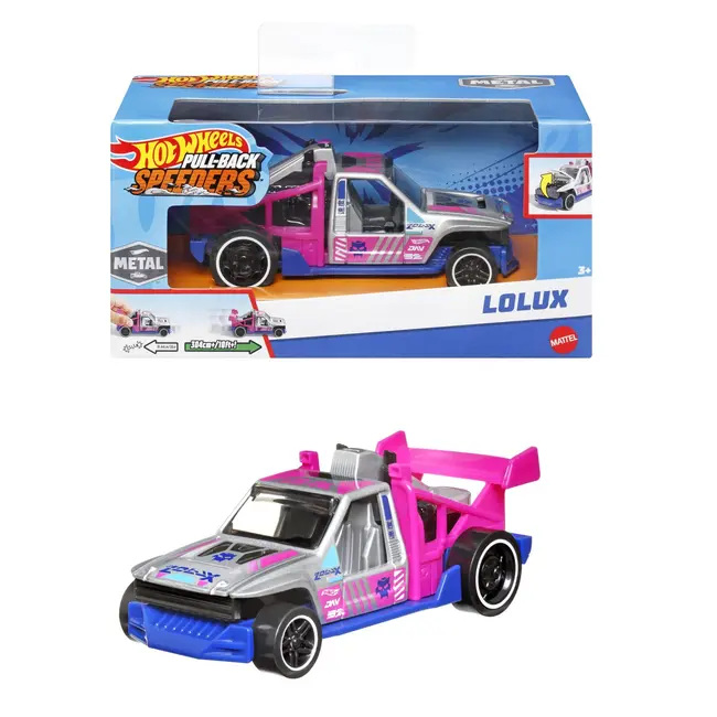 HOT WHEELS MASINUTA METALICA CU SISTEM PULL BACK LOLUX SCARA 1:43 VIVMTHPR70_HPR76