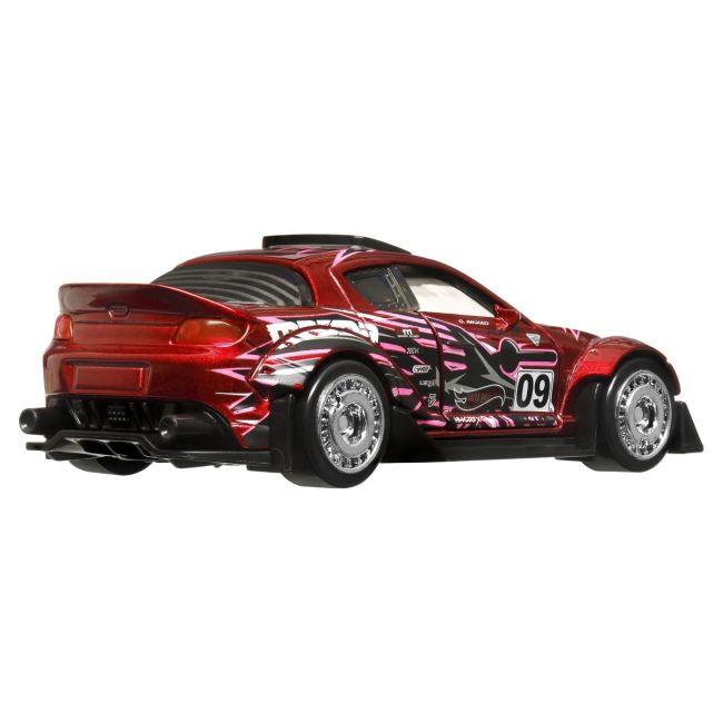 HOT WHEELS MASINUTA METALICA CU SISTEM PULL BACK MAZDA 2004 RX8 CUSTOM SCARA 1:43 VIVMTHPR70_HWH36