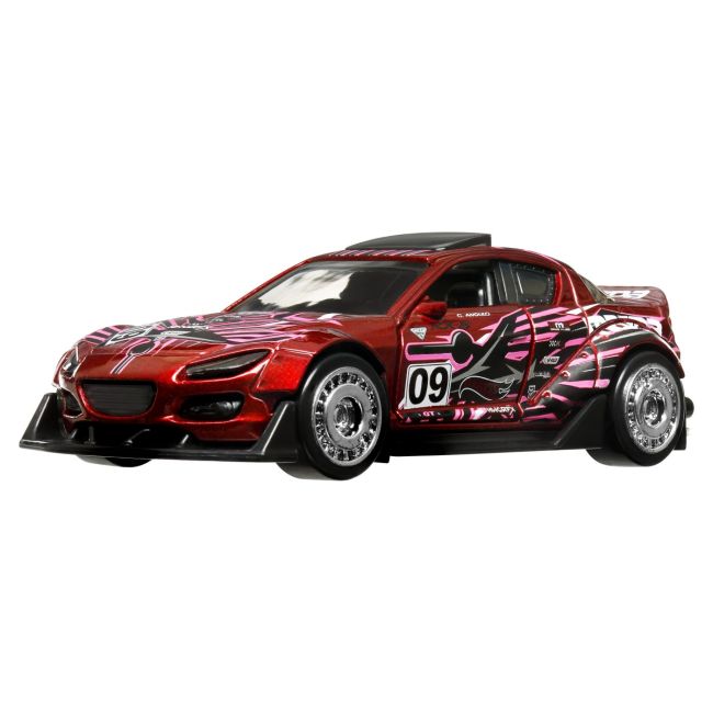 HOT WHEELS MASINUTA METALICA CU SISTEM PULL BACK MAZDA 2004 RX8 CUSTOM SCARA 1:43 VIVMTHPR70_HWH36