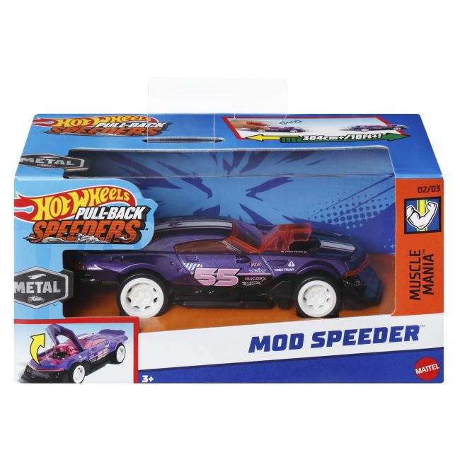 HOT WHEELS MASINUTA METALICA CU SISTEM PULL BACK MOD SPEEDER SCARA 1:43 VIVMTHPR70_HWH38