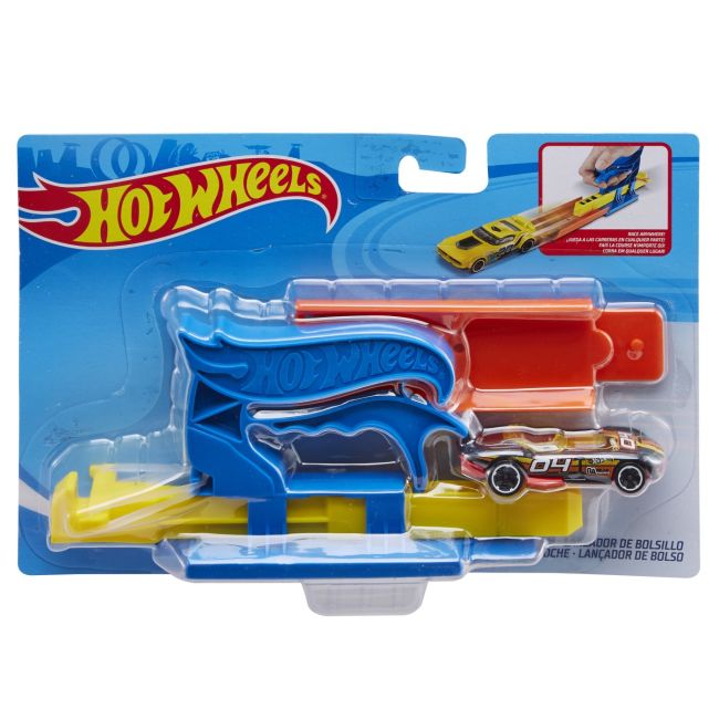 HOT WHEELS SET LANSATOR PORTABIL ALBASTRU SI MASINUTA VIVMTFTH84_FVM08