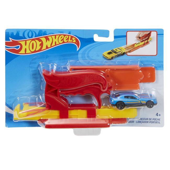 HOT WHEELS SET LANSATOR PORTABIL ROSU SI MASINUTA VIVMTFTH84_FVM09
