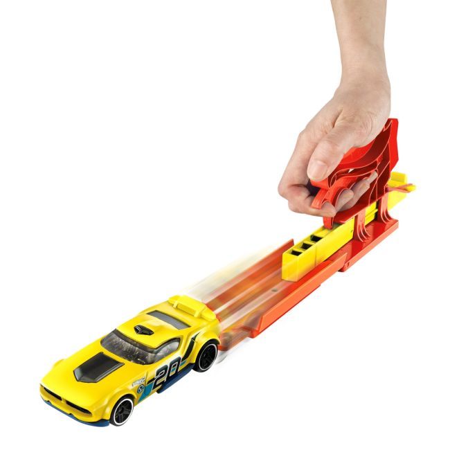 HOT WHEELS SET LANSATOR PORTABIL ROSU SI MASINUTA VIVMTFTH84_FVM09