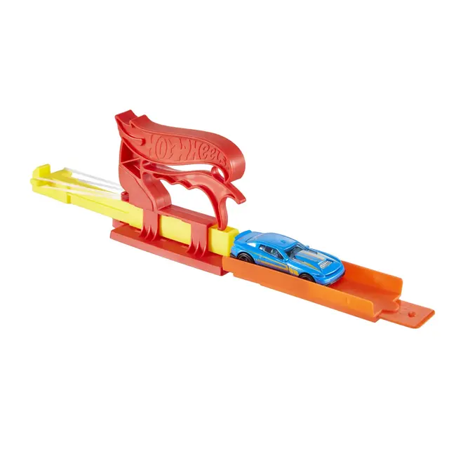 HOT WHEELS SET LANSATOR PORTABIL ROSU SI MASINUTA VIVMTFTH84_FVM09