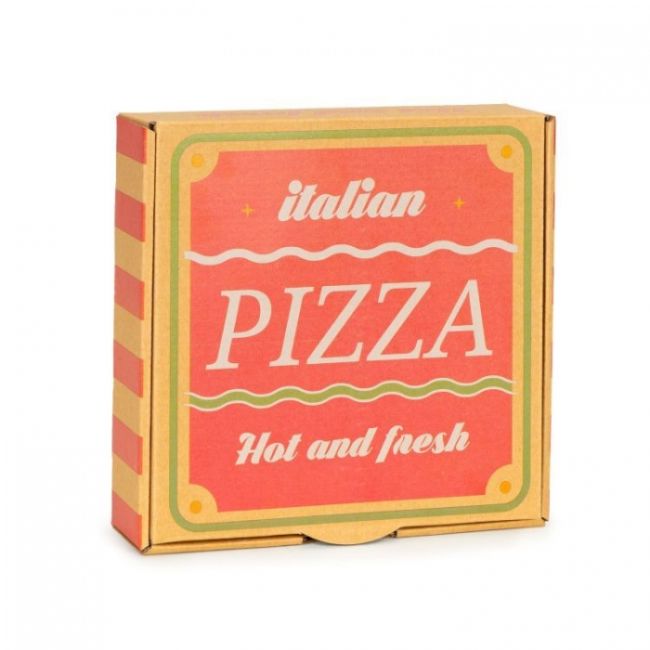 Jucarie interactiva din lemn sub forma de pizza, 27 elemente, ecotoys tl733030 edeeditl733030