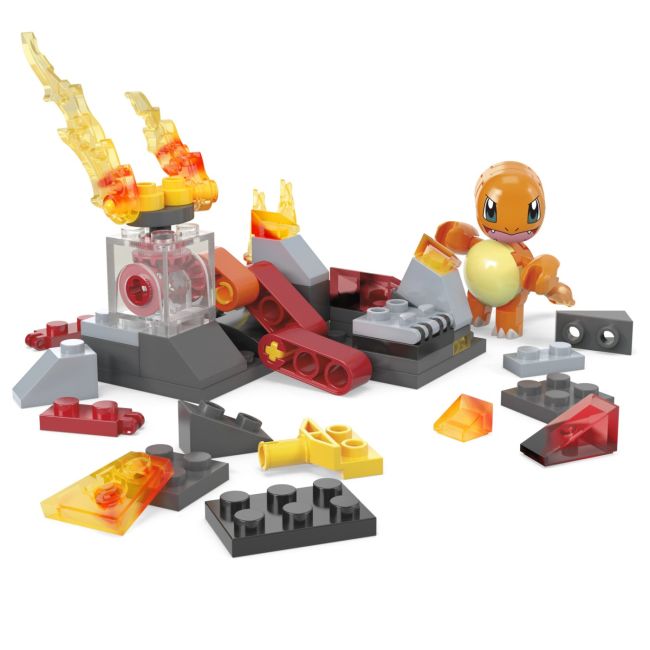 POKEMON MEGA SET DE CONSTRUCTIE ROATA DE FOC A LUI CHARMANDER VIVMTHDL75_HTH86