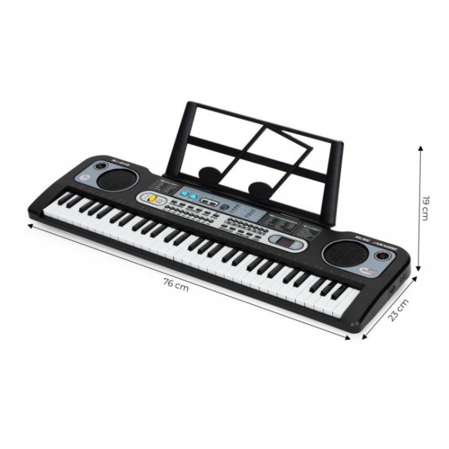 Pian electric pentru copii cu microfon ecotoys hc364355 edeedihc364355