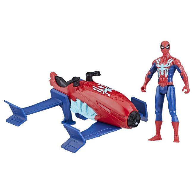 SPIDERMAN SET VEHICUL HYDRO JET SI FIGURINA SPIDER MAN 10CM VIVF8845_F8967