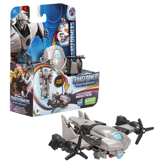TRANSFORMERS 7 EARTHSPARK FIGURINA TRANSFORMABILA MEGA TRON 6CM VIVF6229_F6720