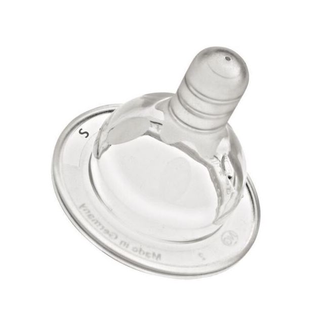 Tetine ortodontice silicon, pt biberoane wide, debit redus (S), d+0 luni Nip 33039