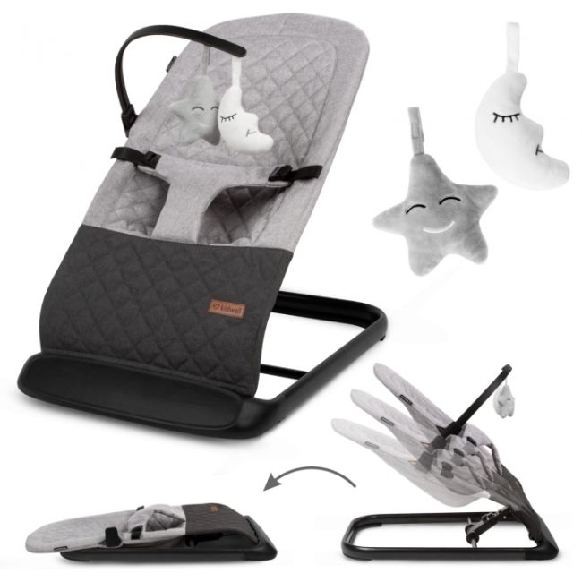 Balansoar pentru copii kidwell laro - grey black edeedilebular01a2