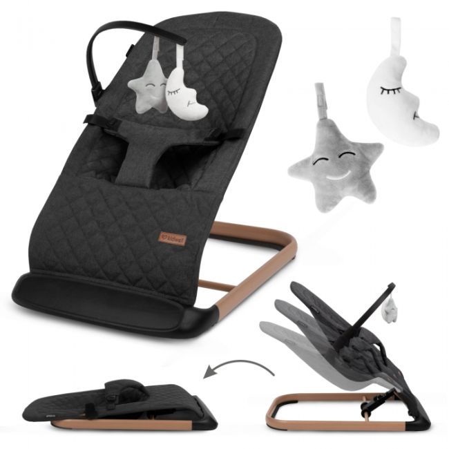 Balansoar pentru copii kidwell laro - wooden black edeedilebular01a3