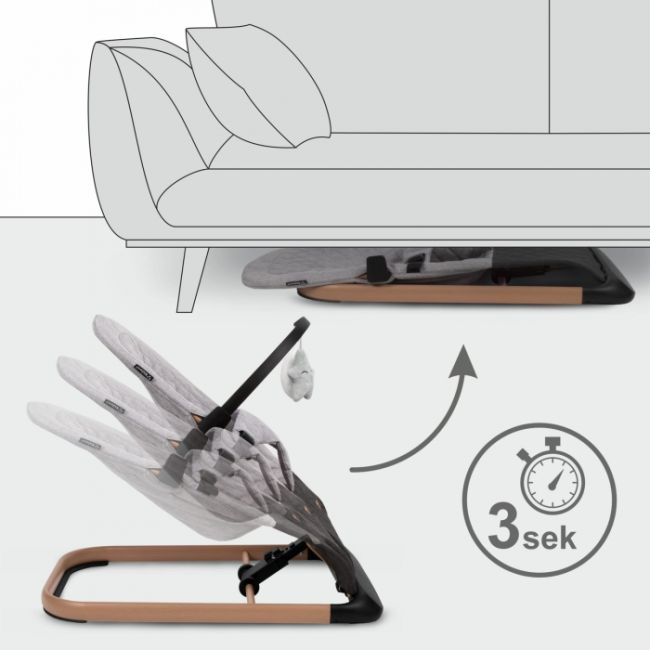 Balansoar pentru copii kidwell laro - wooden grey edeedilebular01a1
